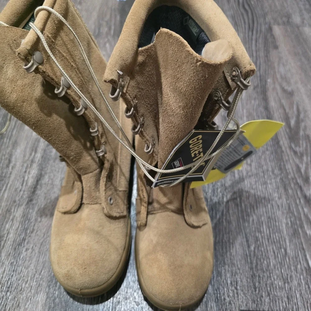 Belleville ICWR Gore-Tex Waterproof Military Combat‎ Boots Tan Suede Vibram 4.5R